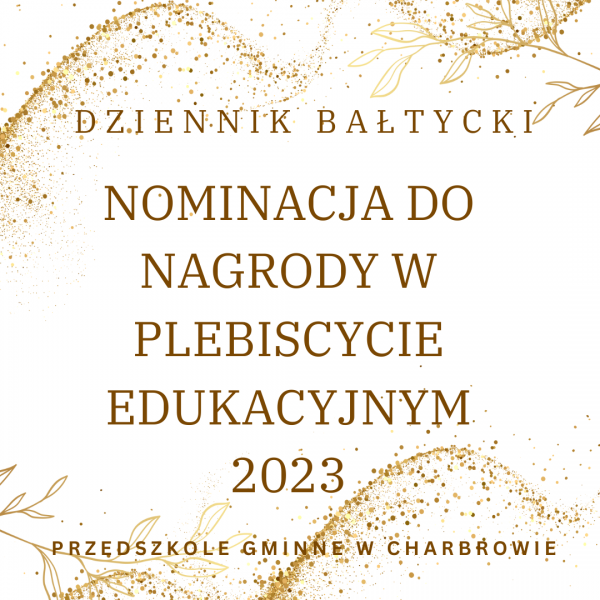 Nominacja do nagrody w Plebiscycie Edukacyjnym -2023
